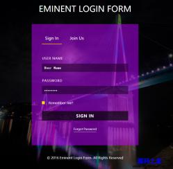EMINENT注册登录界面响应式模板 - 网站模板 -六神源码网