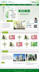 绿色品牌化妆品公司官网HTML模板 - 网站模板 -六神源码网