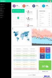 Modern响应式网站后台模板 - 网站模板 -六神源码网