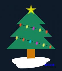 CSS3卡通圣诞树动画代码 - HTML源码 -六神源码网