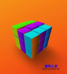 CSS 3D魔方立方体动画 - HTML源码 -六神源码网
