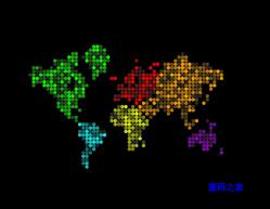 CSS3像素点世界地图代码 - HTML源码 -六神源码网