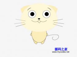 CSS3鼠标跟随眼球转动小猫动画 - HTML源码 -六神源码网