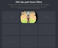 SVG图片剪辑路径鼠标悬停效果 - HTML源码 -六神源码网