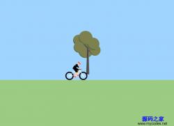 HTML5绘制骑自行车动画特效 - HTML源码 -六神源码网