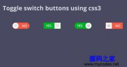 CSS3简单滑动开关按钮 - HTML源码 -六神源码网