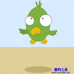 SVG可爱小鸟卡通图片动画 - HTML源码 -六神源码网
