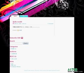 Wordpress Neon Stripes模板 - 源码下载 -六神源码网
