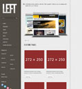 灰色居左html5企业网站模板 - 源码下载 -六神源码网
