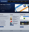 蓝色商务企业网站模板 - 源码下载 -六神源码网