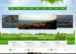 旅游行业公司网站模板_素材-六神源码网