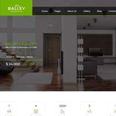 绿色高端大气房屋租赁出租中介公司企业HTML5响应式网站模板-六神源码网