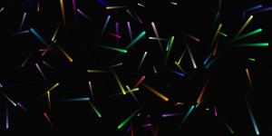 多彩线条粒子烟花状扩散canvas动画-六神源码网